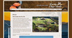 Desktop Screenshot of luckyclaysfarm.com